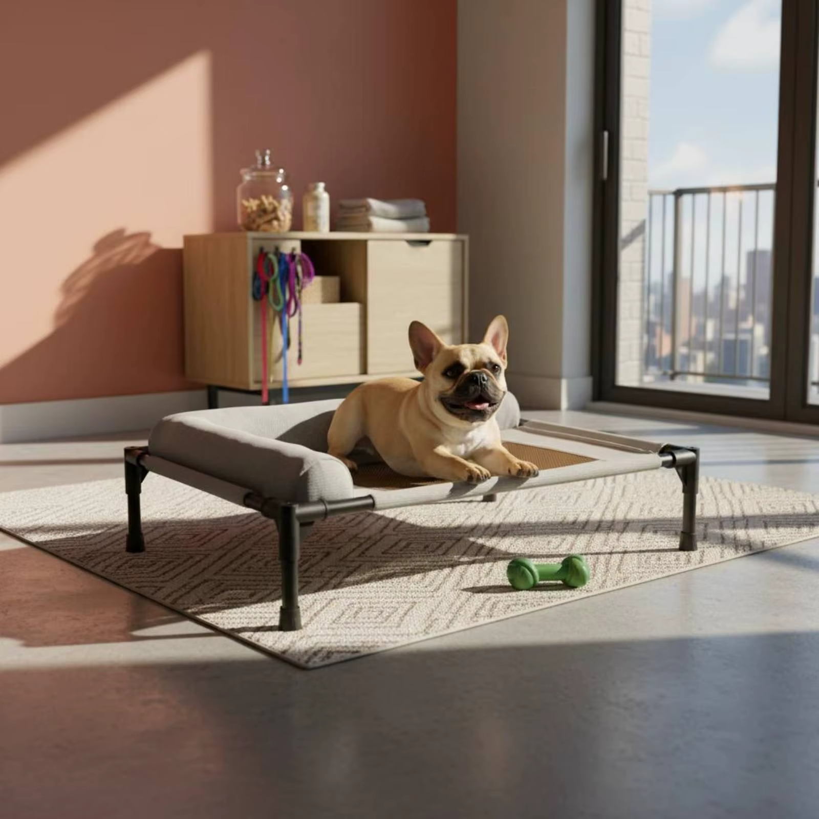 Cama elevada transpirable para gatos y perros, fresca todo el año - imagen 3