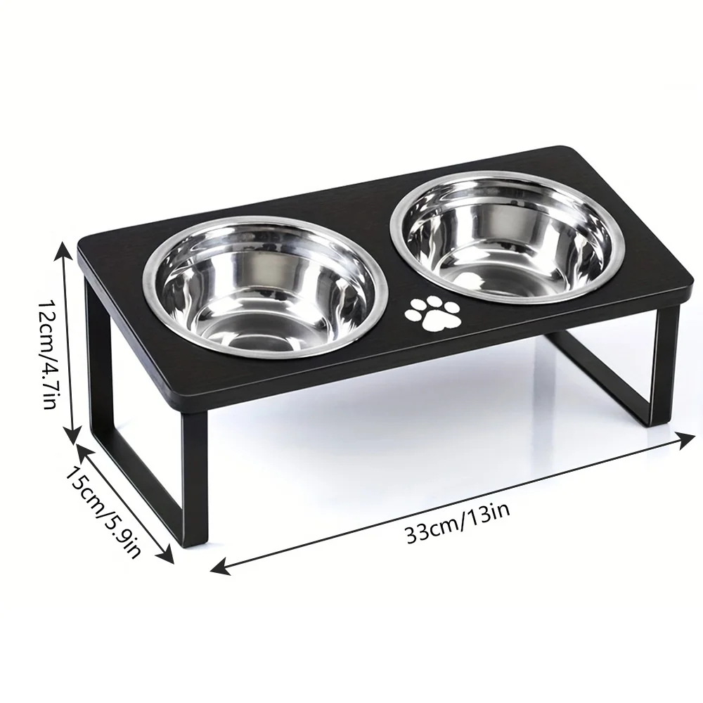 Comedero Elevado para Gatos y Perros Pequeños – Doble Acero Inoxidable - imagen 4