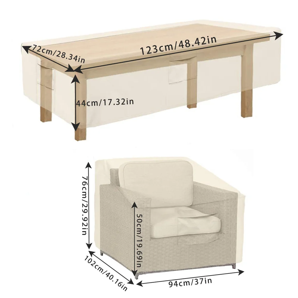 Funda impermeable para muebles de jardín y terraza - imagen 2