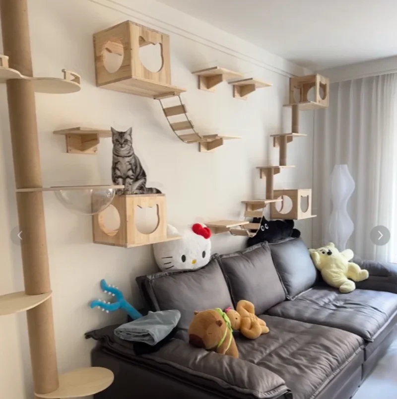 Escalera de sisal para gatos