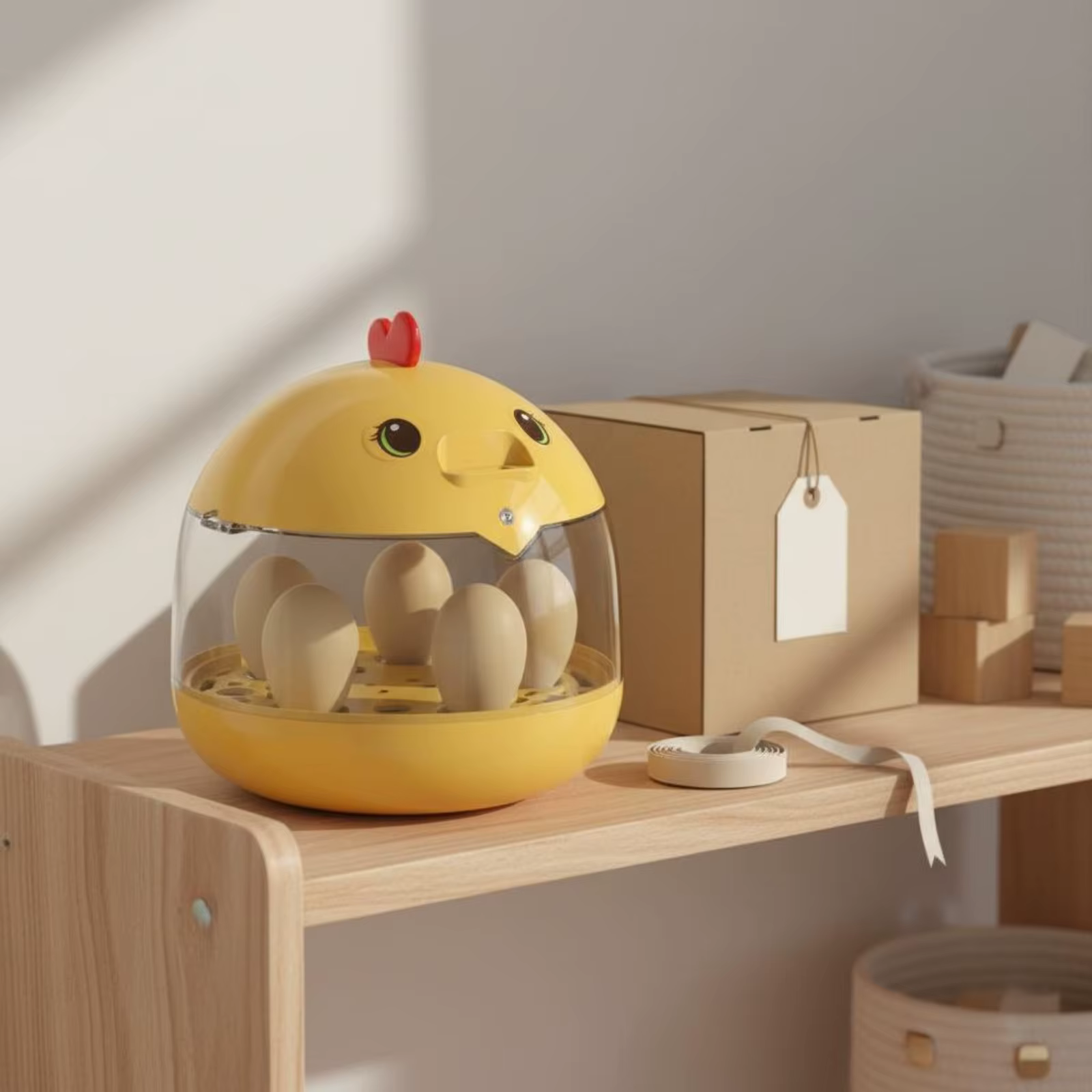 Mini incubadora automática para huevos de pollo y codorniz