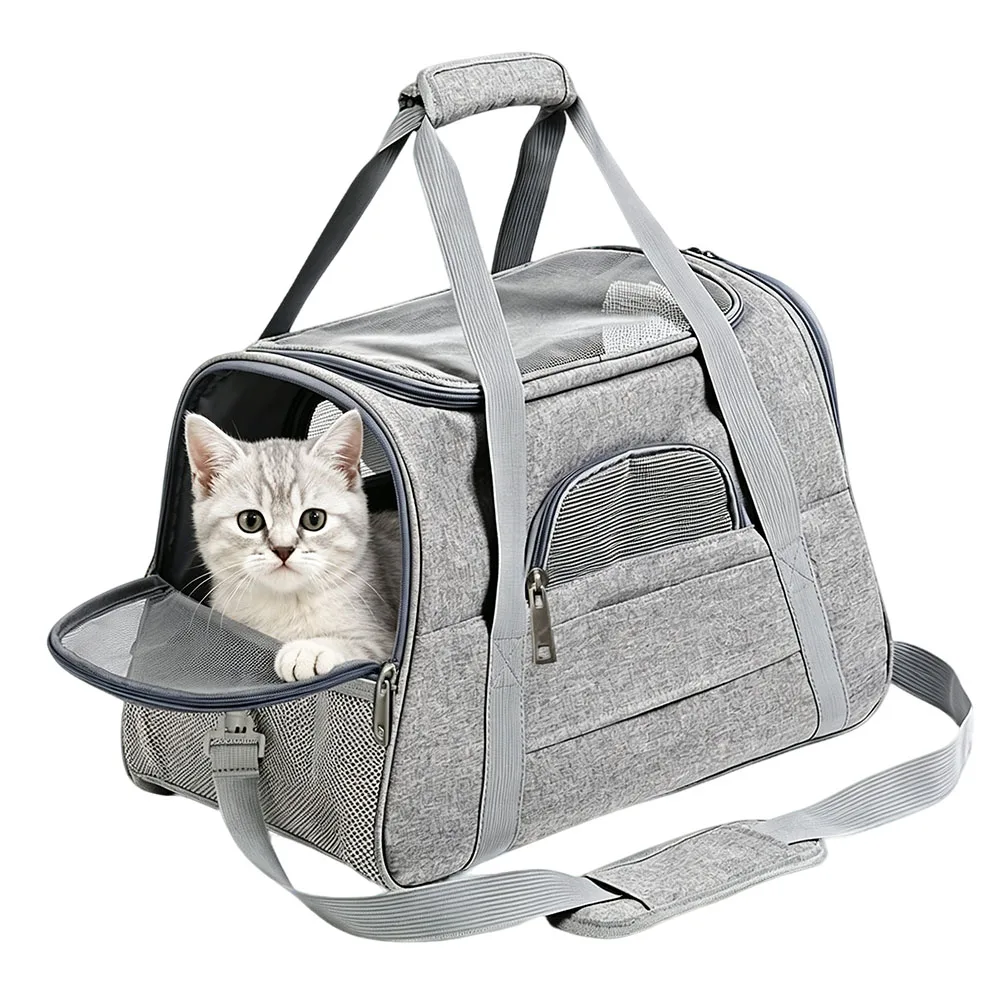 Bolsa de transporte plegable para gatos y perros - imagen 4