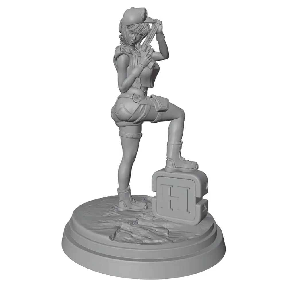 Figura de gato guerrero en resina – Kit sin montar - imagen 2