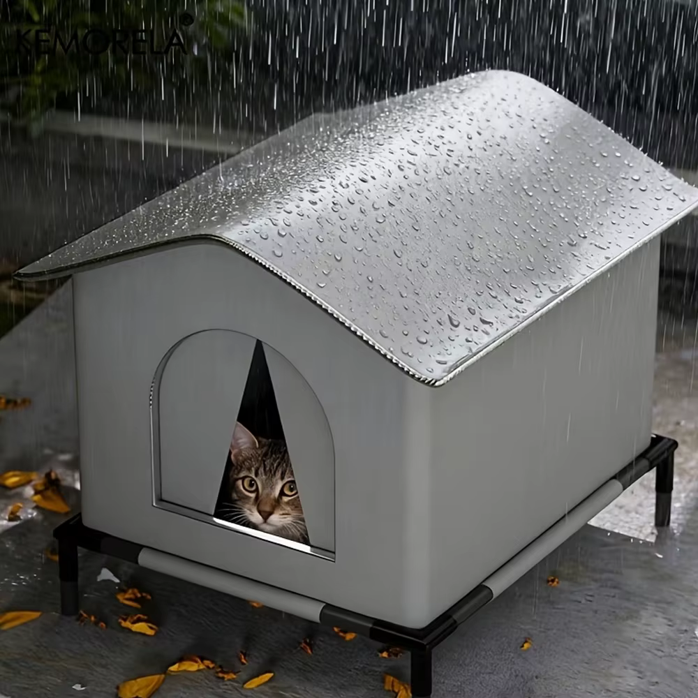Cama impermeable plegable para gatos y perros pequeños fresquita - imagen 2