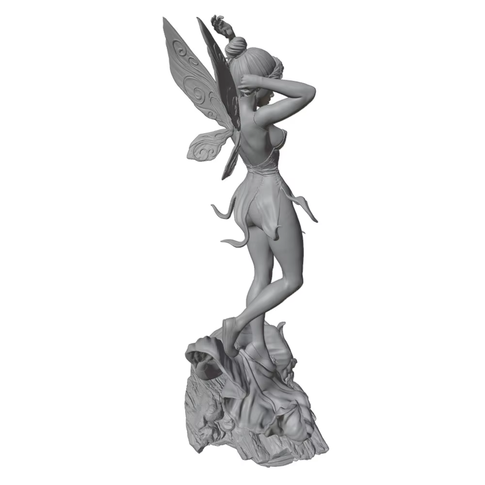 Figura decorativa 3D DIY para gatos y perros – Estatua mini gris
