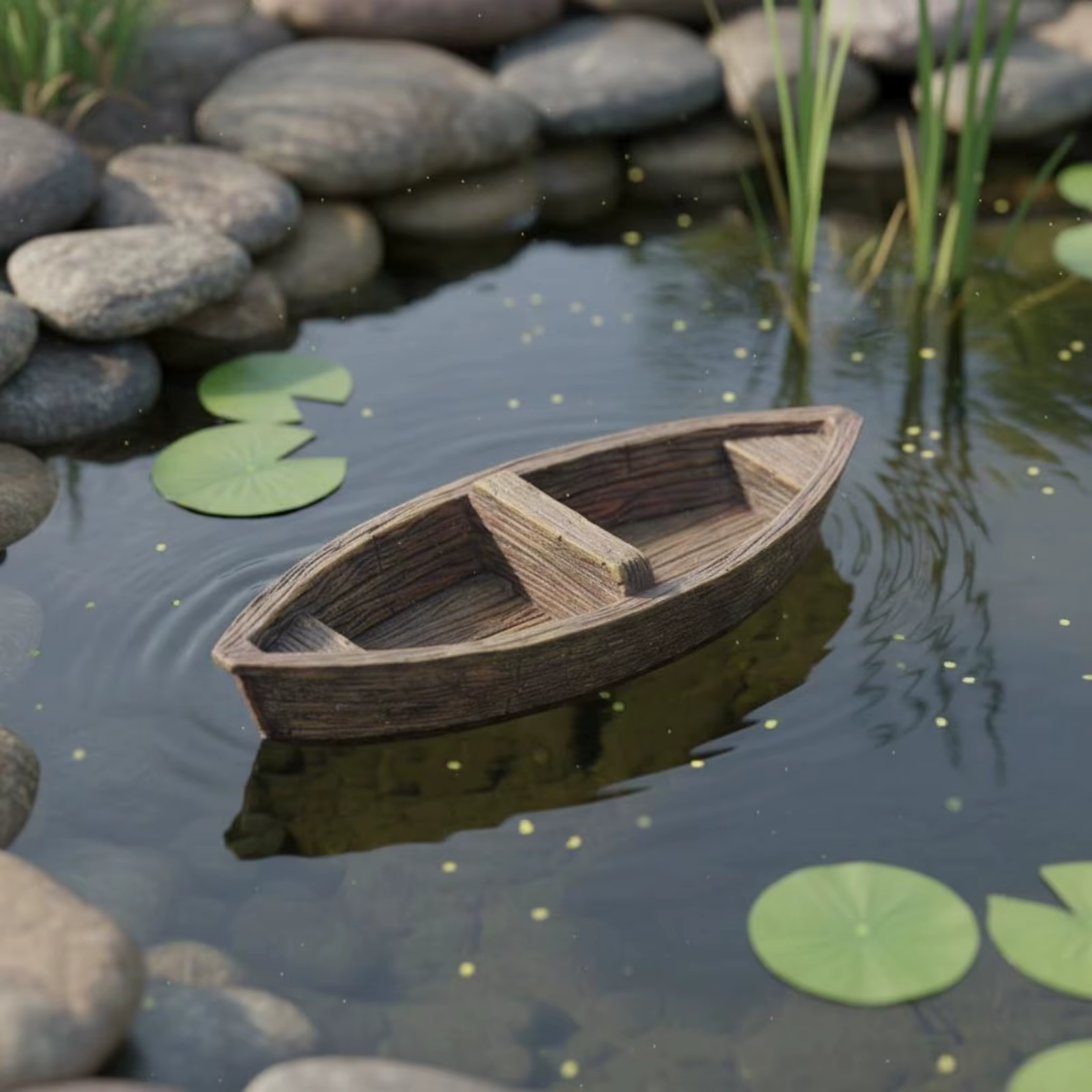 Adorno flotante de resina para jardín y estanque – Decoración acuática - imagen 2