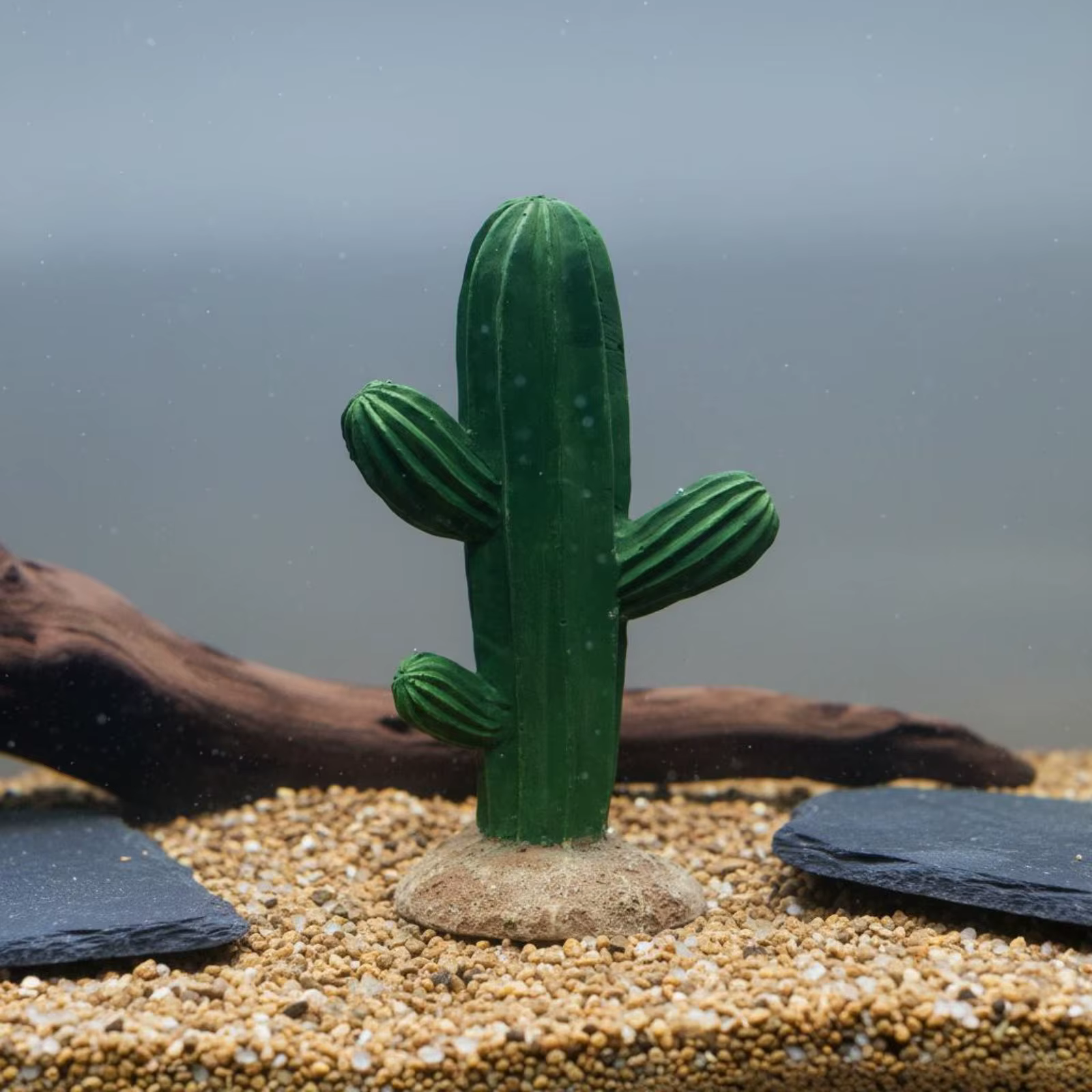 Cactus artificial de resina para terrarios y acuarios – Decoración desértica - imagen 3