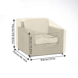 Funda Protectora para Sillón de Jardín, Impermeable y Resistente