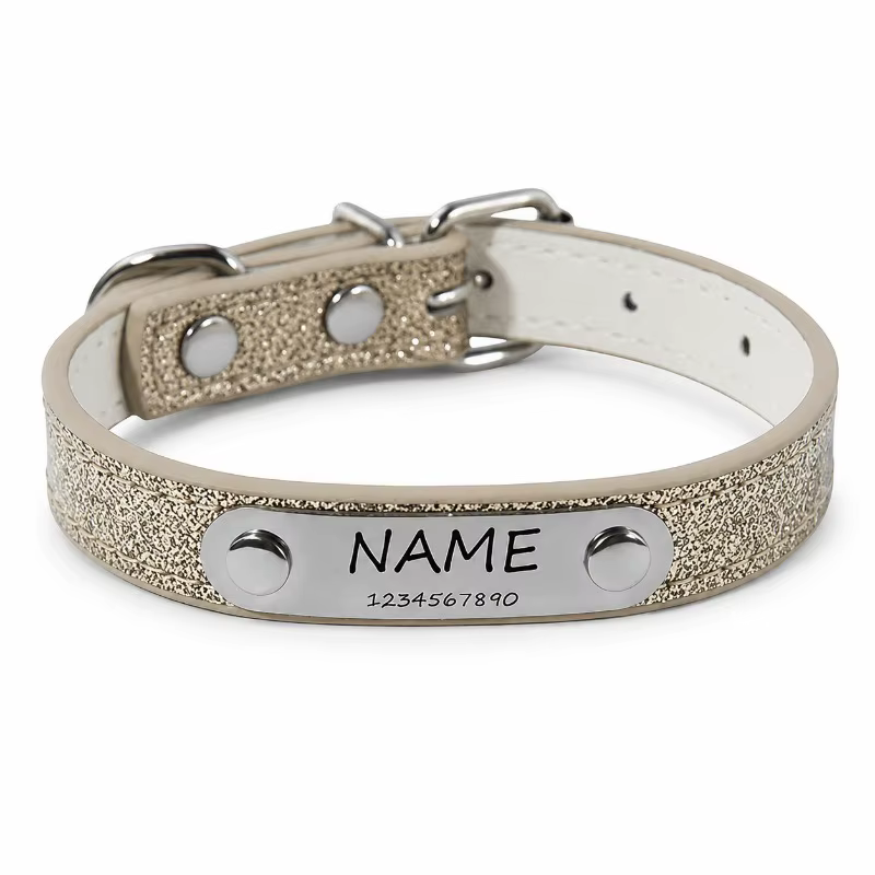 Collar reflectante personalizado ajustable para gatos y perros - imagen 4