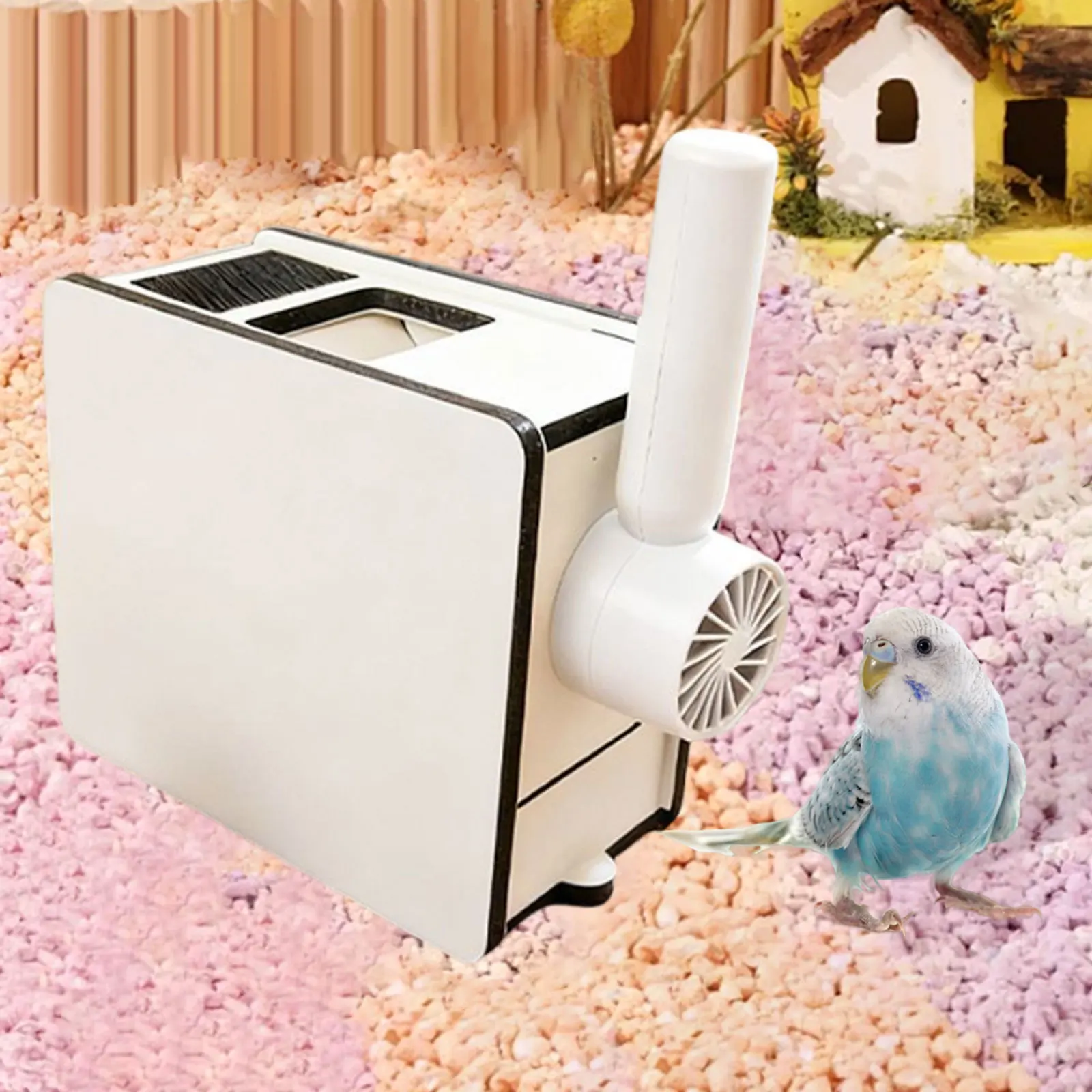 Ventilador manual incluido con la máquina separadora de cáscaras