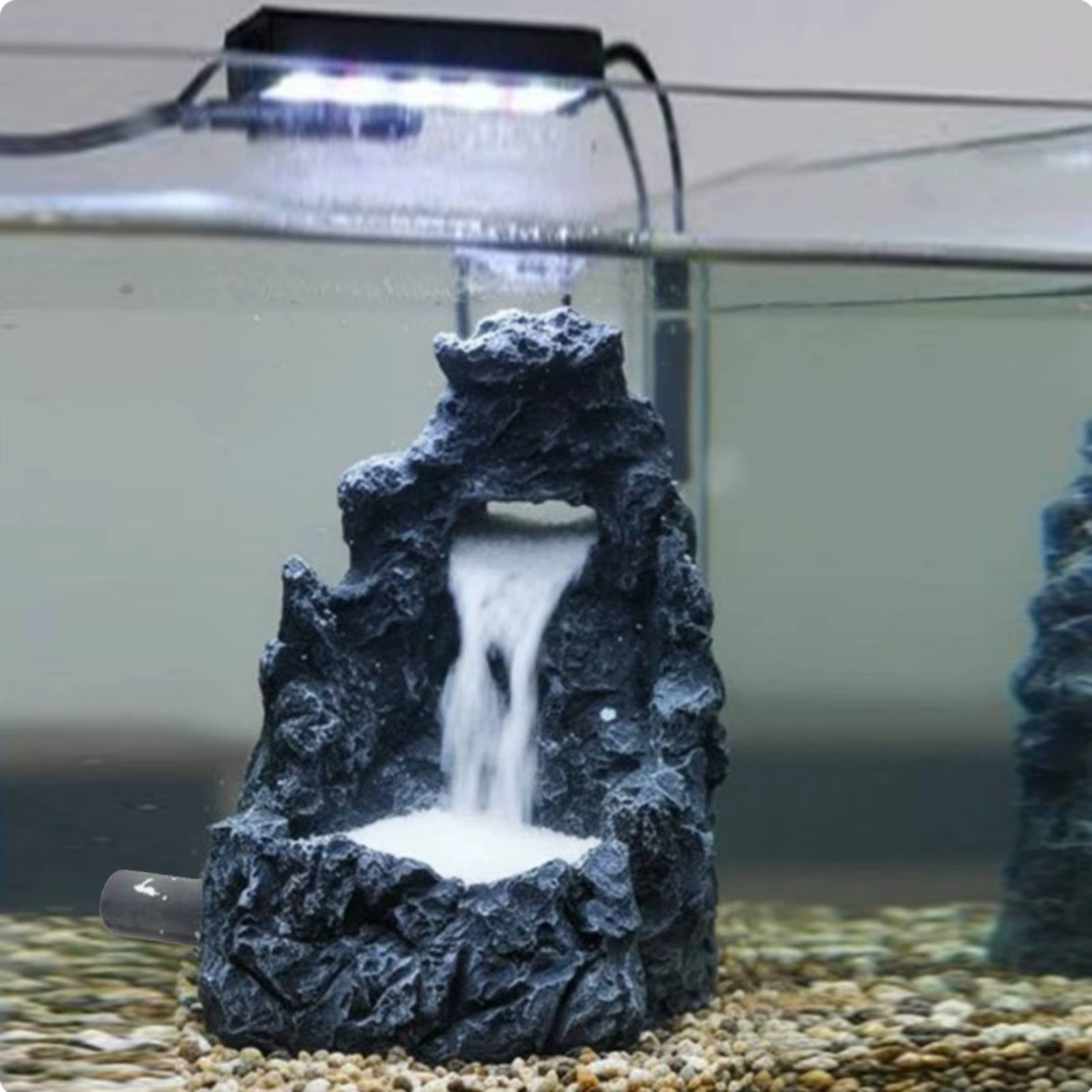Decoración cascada de roca de resina para acuario, adorno paisajístico - imagen 3