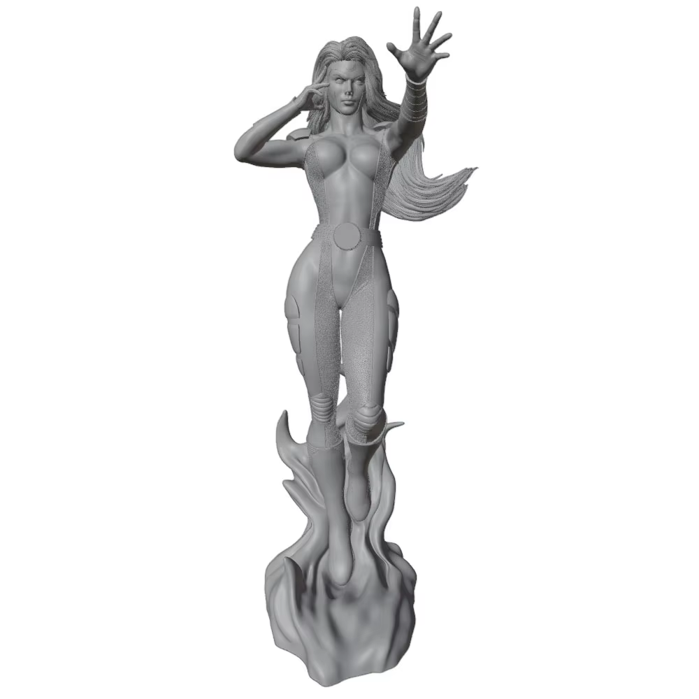 Kit modelo de resina figura de película gris 3D para montar - imagen 3