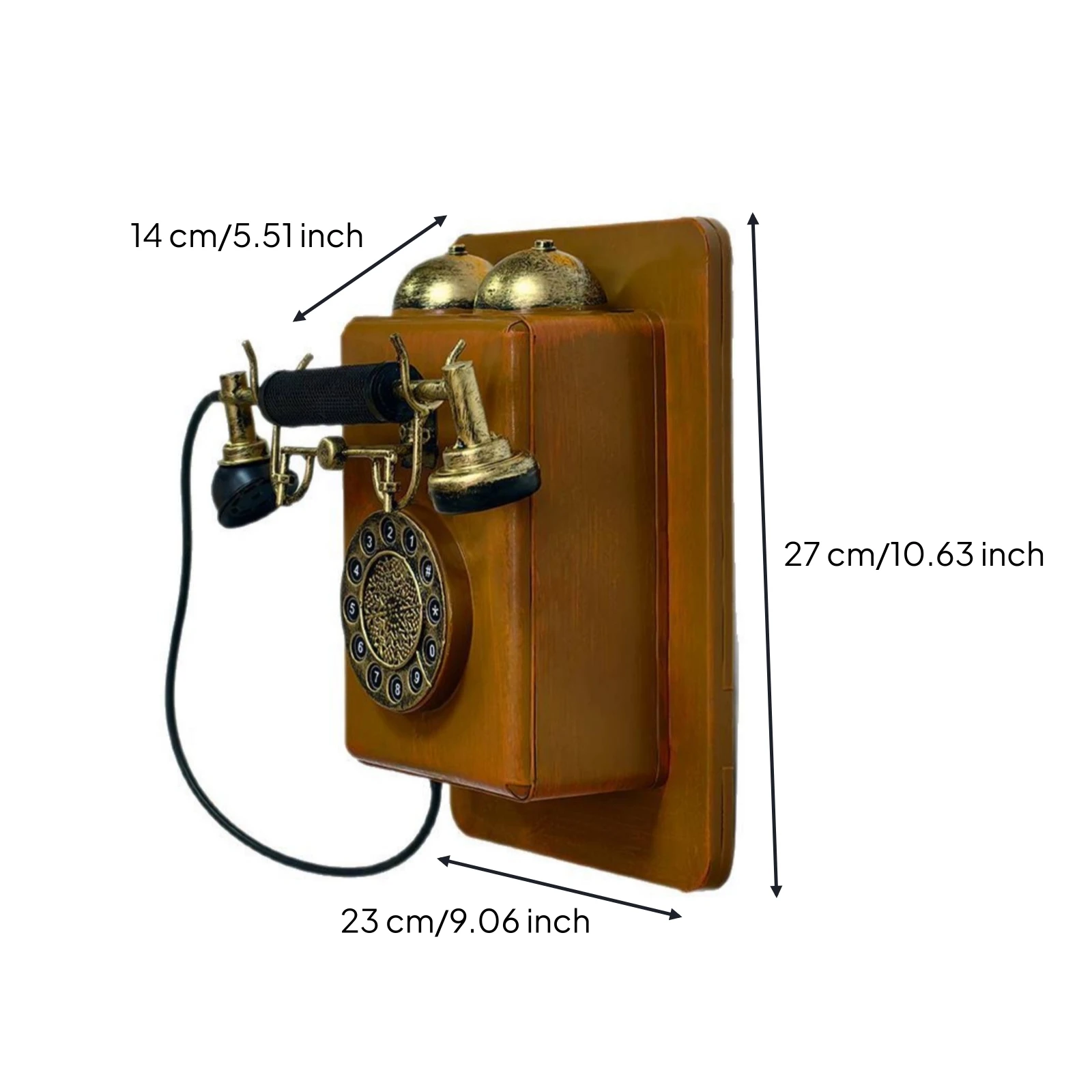Teléfono Vintage de Pared – Adorno Decorativo - imagen 4
