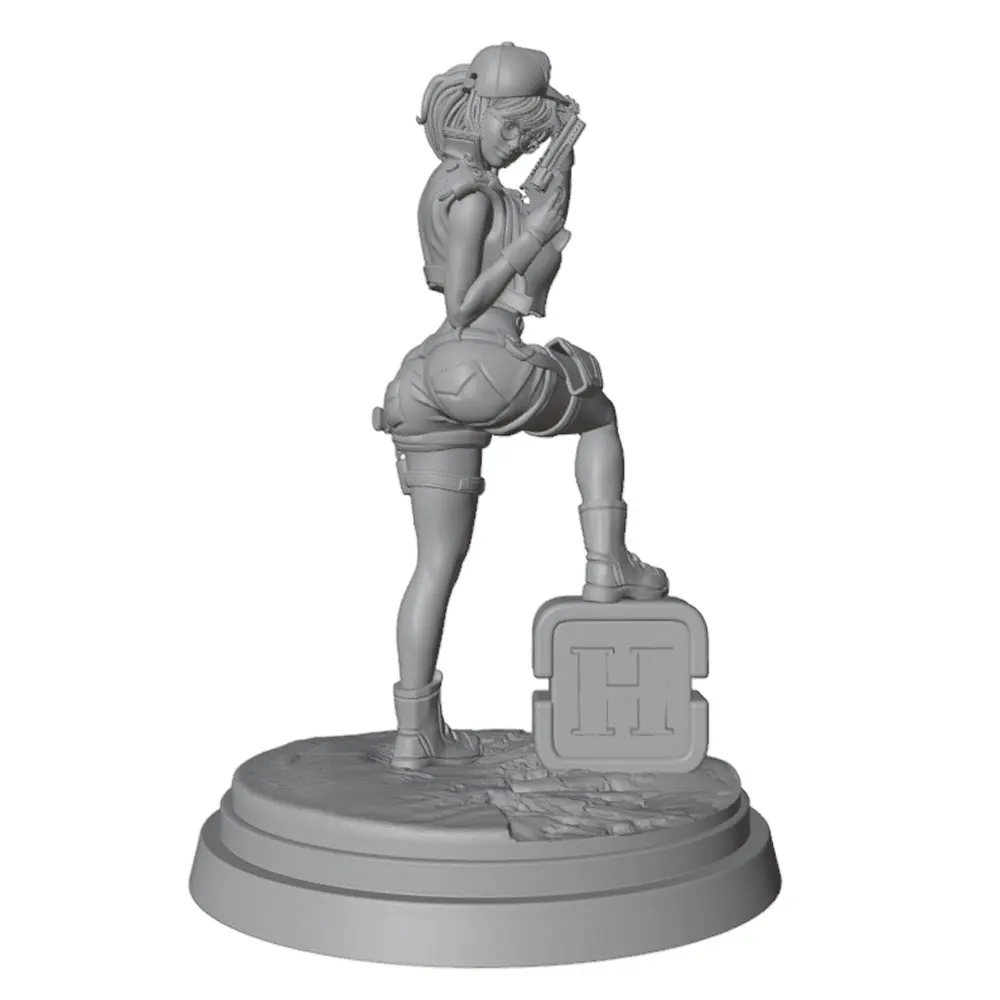 Figura de gato guerrero en resina – Kit sin montar - imagen 3