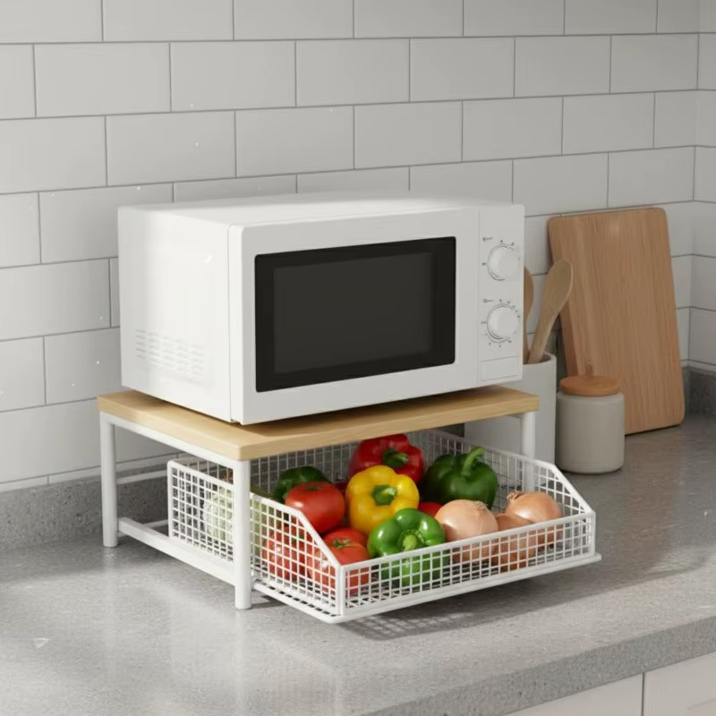 Estante Multifuncional para Microondas, Especias y Utensilios de Cocina - imagen 3