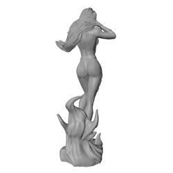 Kit modelo de resina figura de película gris 3D para montar