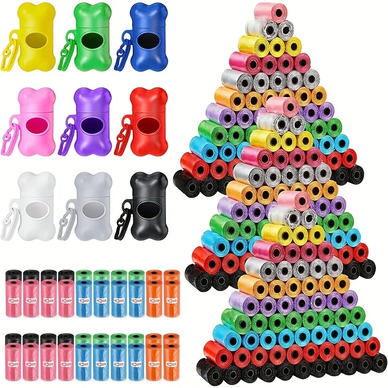 Bolsas para heces caninas con estampado de huellas de pata