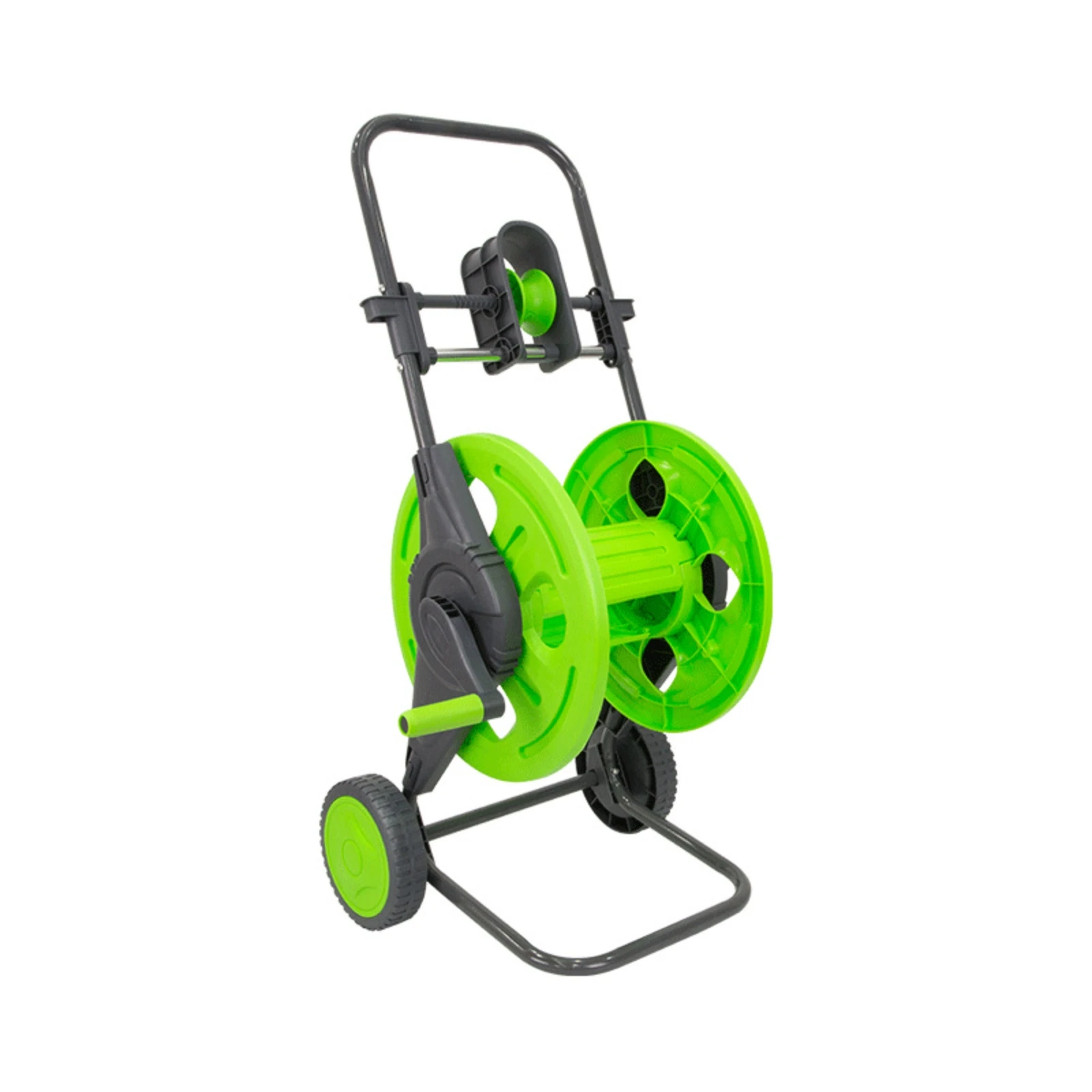 Carrito enrollador de manguera de jardín portátil con sistema push - imagen 4