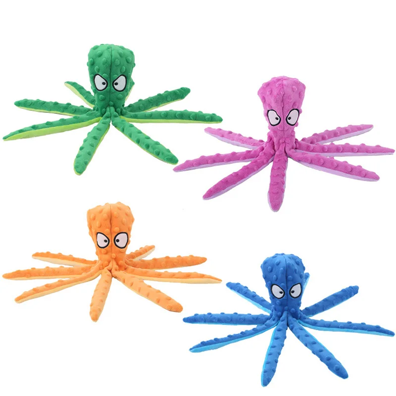 Peluche pulpo mostrando sus tentáculos y textura