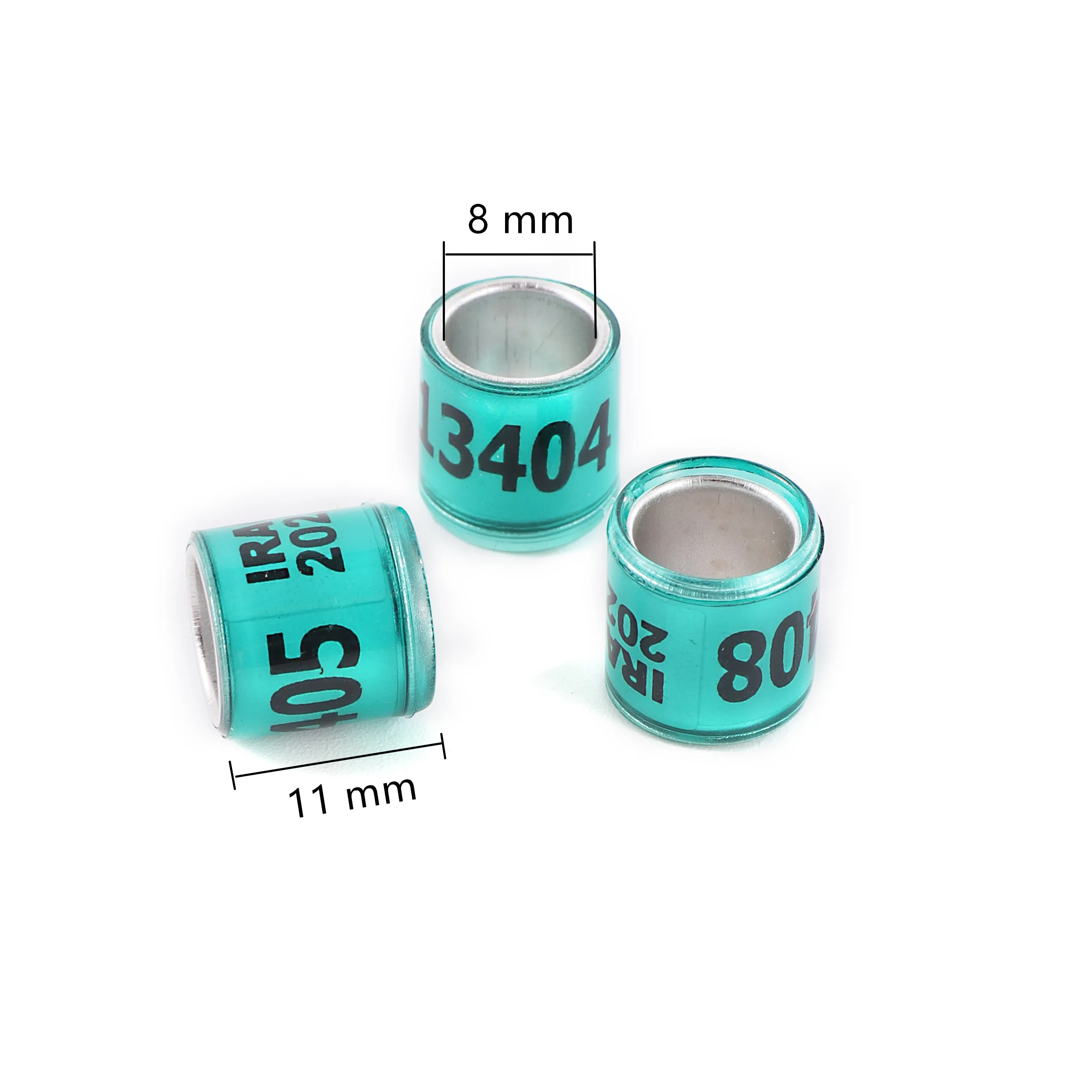 Anillos de diferentes colores organizados