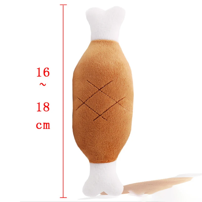 Juguete de peluche estilo hueso para perros
