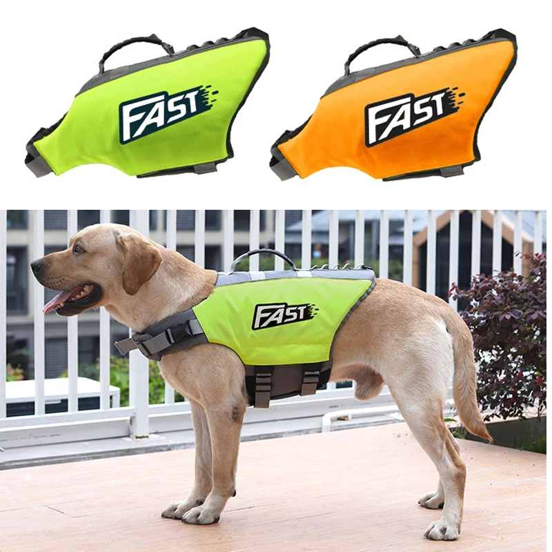 Chaleco salvavidas para perros con flotabilidad y asa de natación - imagen 4
