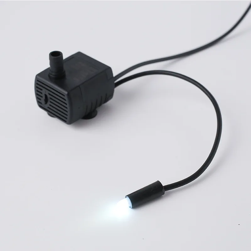 Fuente de agua con iluminación LED