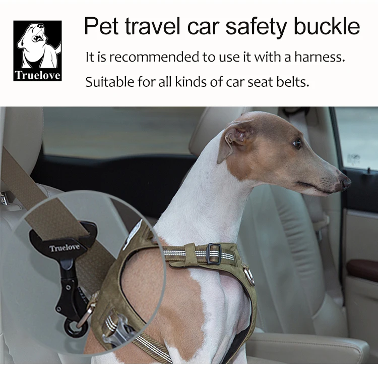 Cinturón de seguridad para mascotas Truelove en coche
