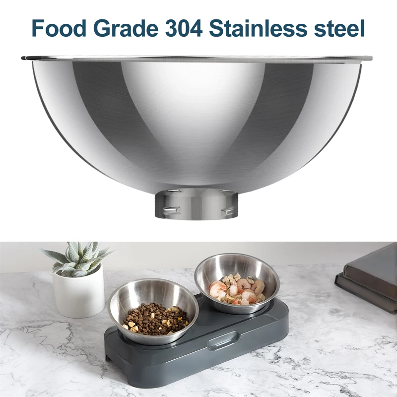 Cuencos elevados que protegen la columna cervical del gato