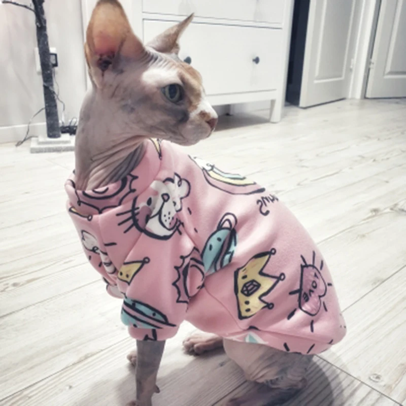 Traje de lana cálida para gatos en verde