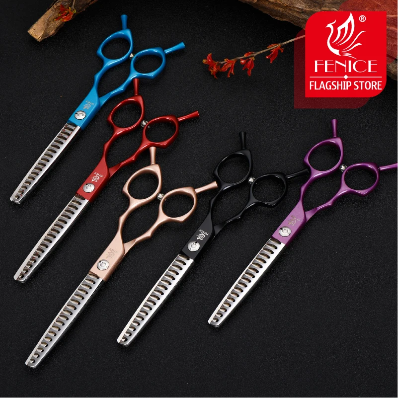 Tijeras de peluquería canina rectas y curvas, entresacar - imagen 3