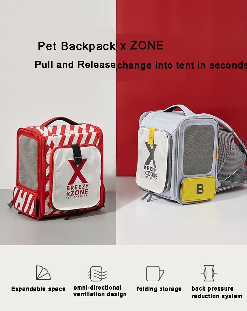 Detalle de la ventilación y cremallera doble