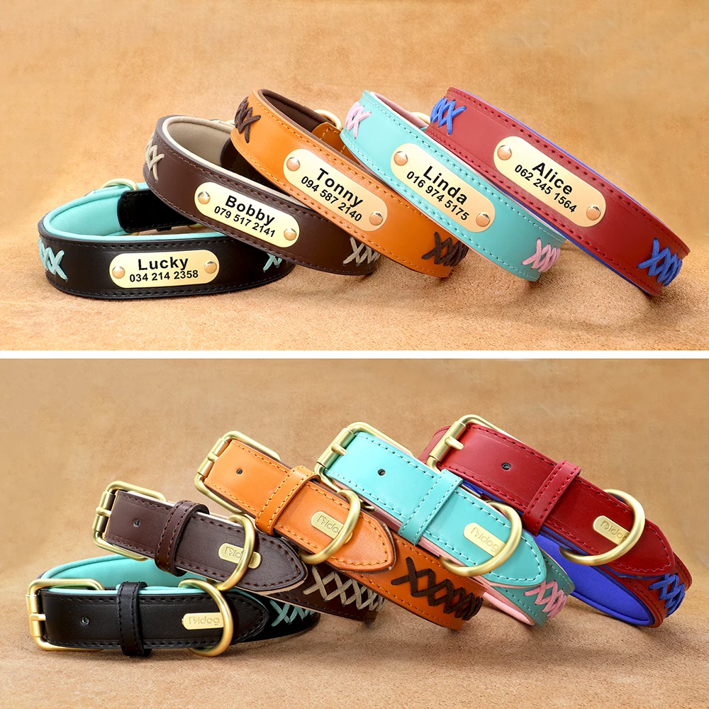 Collar personalizado de identificación para perros grandes Bulldog y Pug - imagen 3