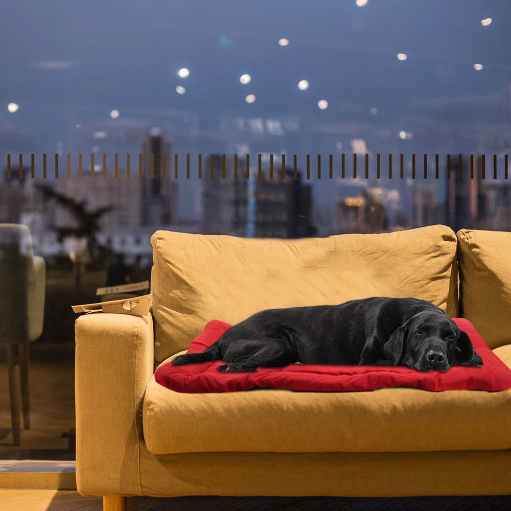 Cama para perros impermeable en uso