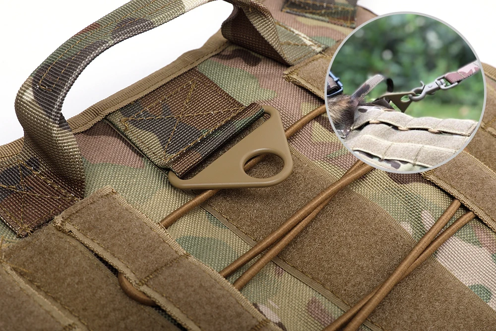 Panel MOLLE con tiras de aro y bucle