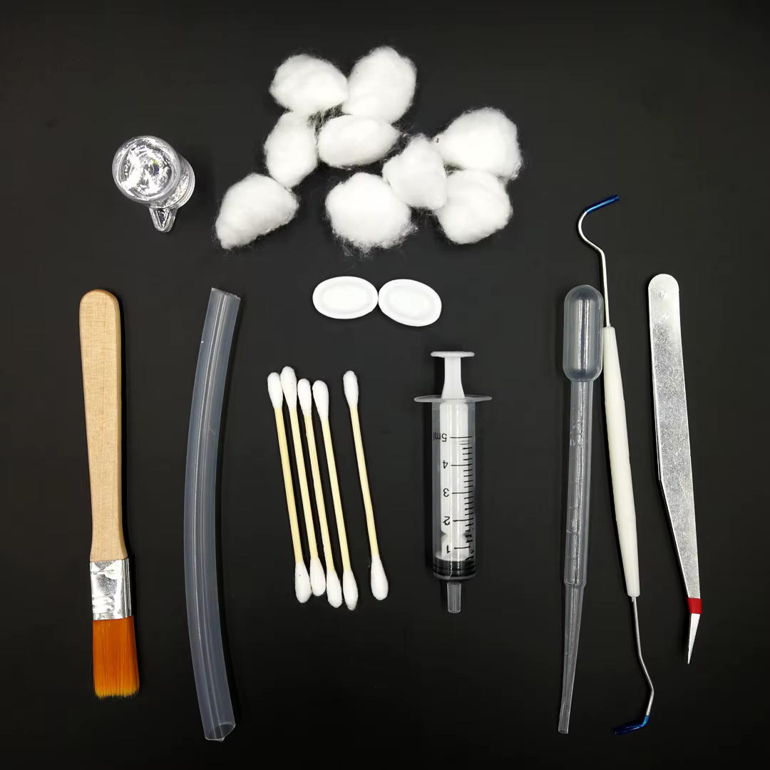 Gotero, manguera y accesorios de conexión