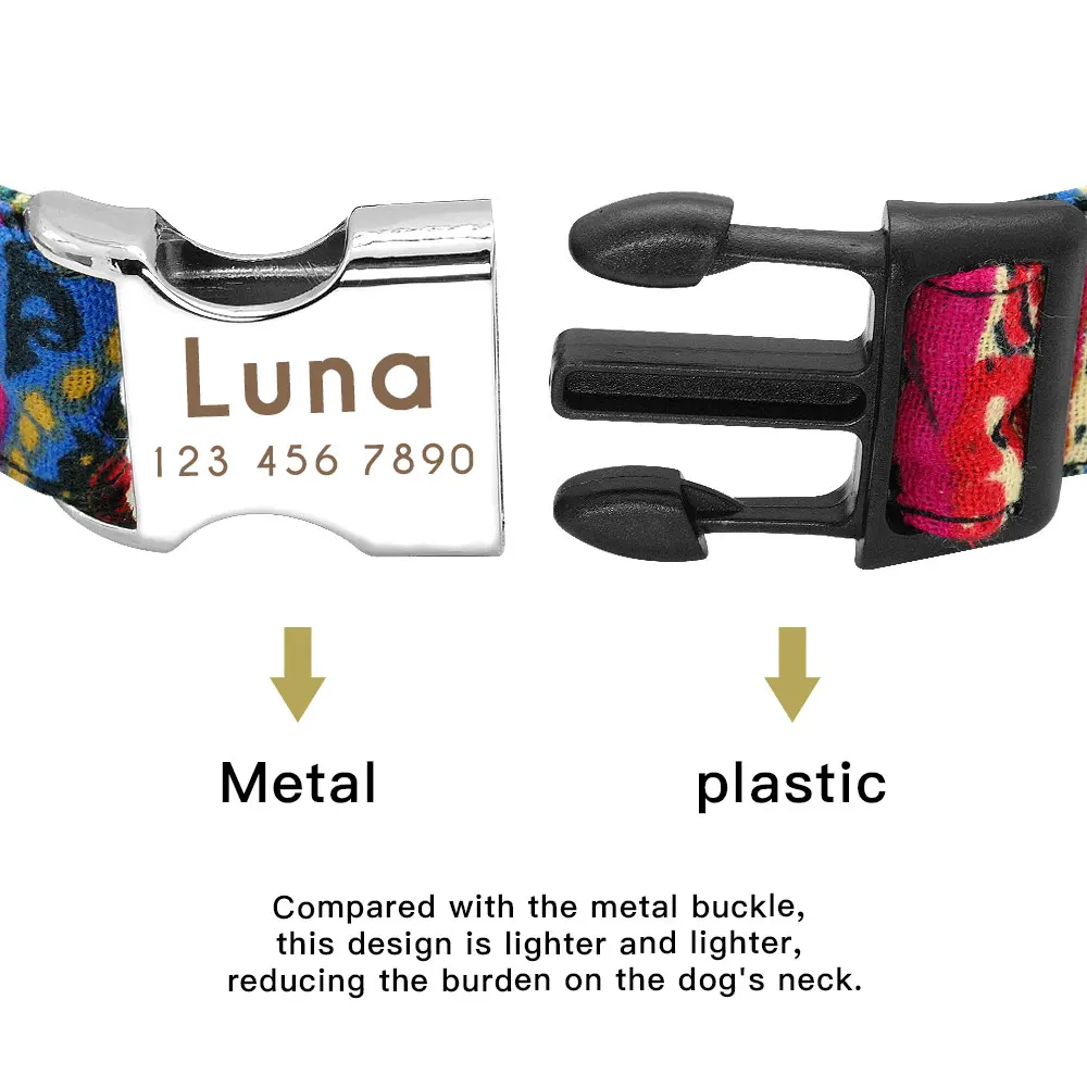 Collar ajustable para diferentes tamaños de perros
