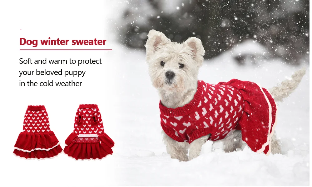 Suéter para perro con diseño de corazón en color gris