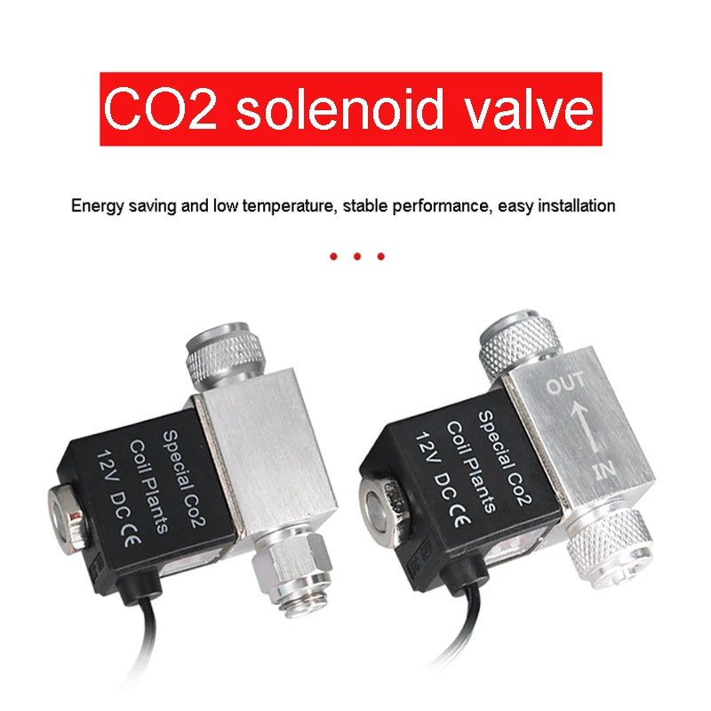 Válvula solenoide CO2 para acuario