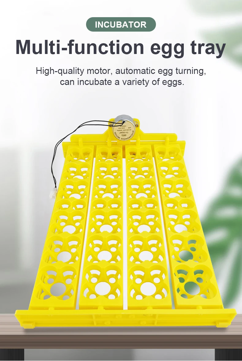 Incubador automático con bandeja de volteado