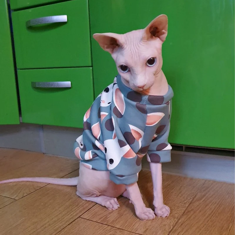 Suéter suave para gatitos en beige