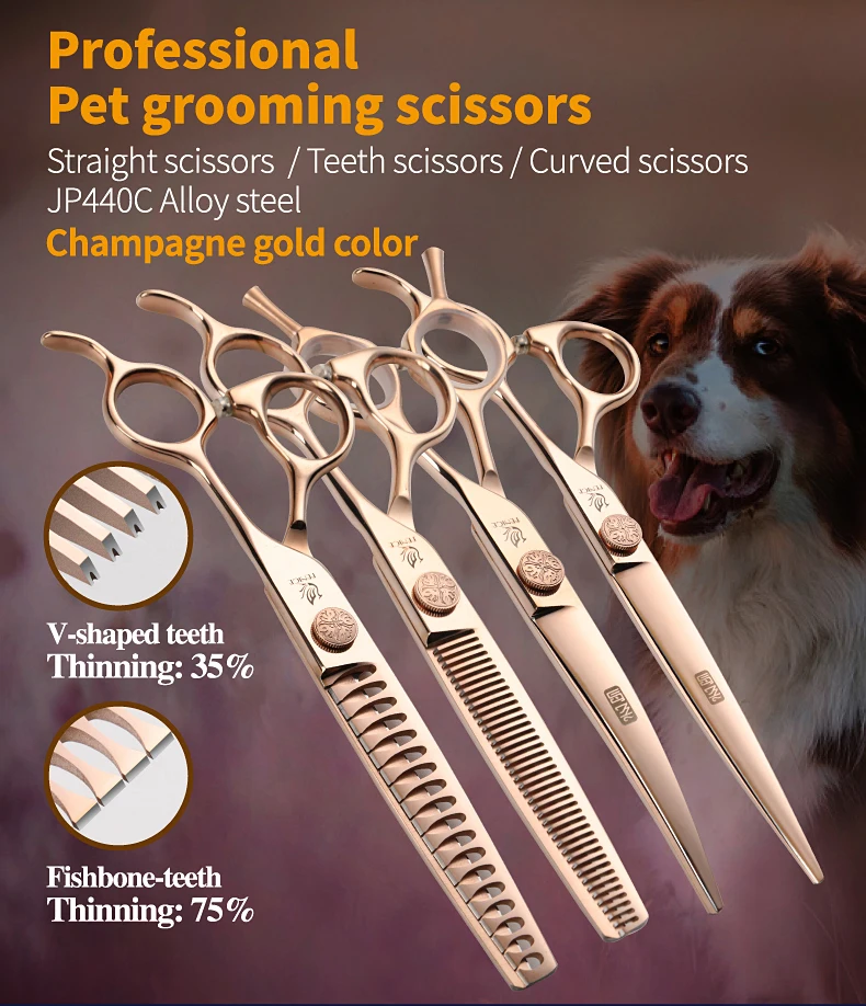 Tijeras Fenice para grooming de perros