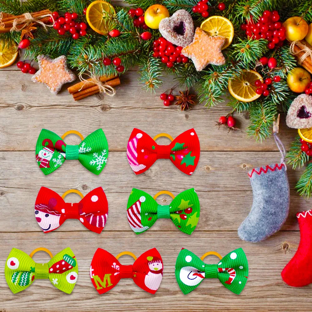 Detalles de los lazos con bandas de goma elásticas