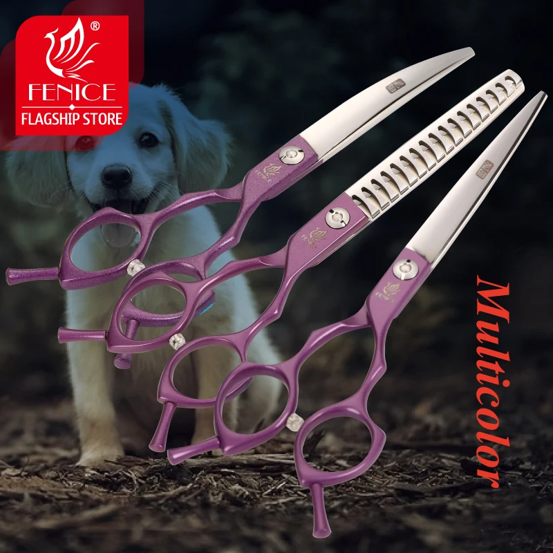 Tijeras de peluquería canina rectas y curvas, entresacar