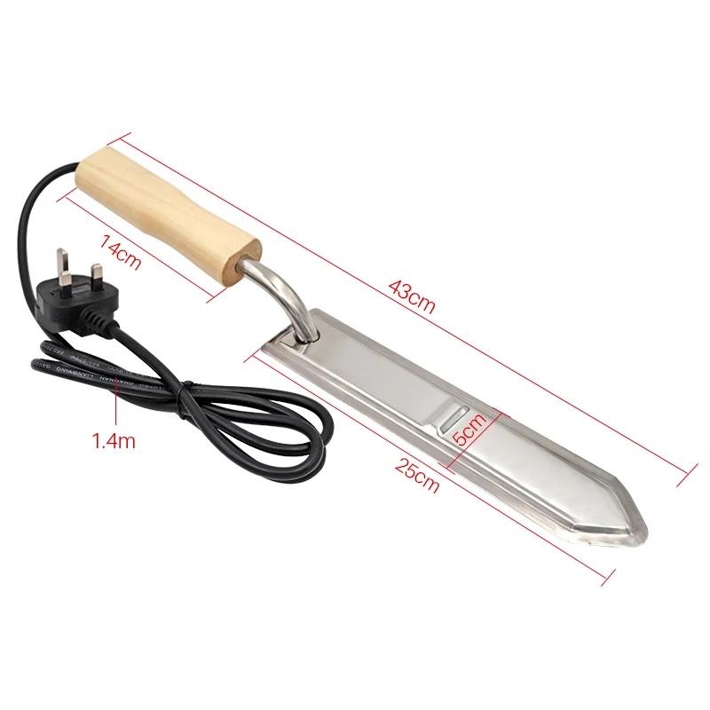 Cuchillo eléctrico para apicultura – vista frontal