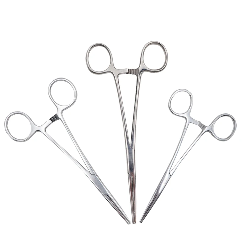 Pinza hemostática acero inoxidable 14cm