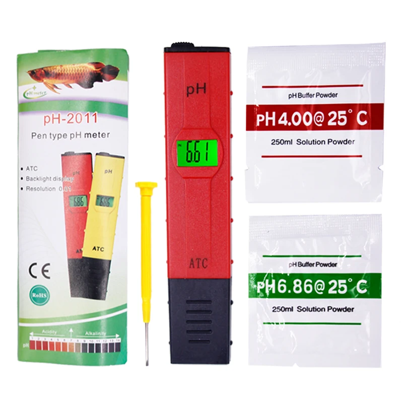Medidor de pH digital estilo bolígrafo
