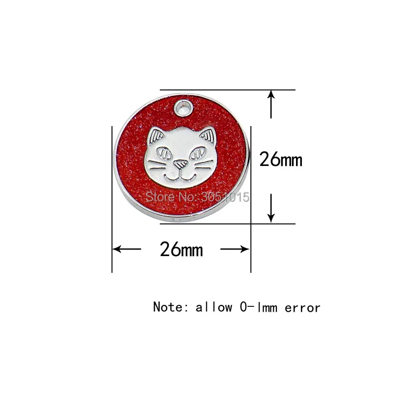 Etiqueta en collar de gato