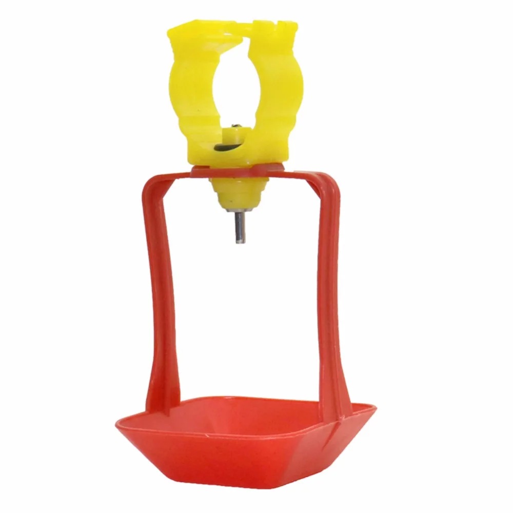 Taza colgante de agua automática roja con hebilla amarilla