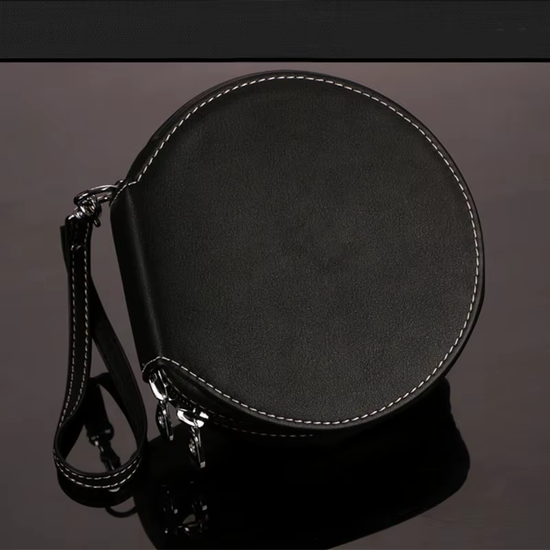 Estuche de cuero PU con discos organizados